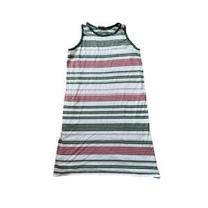 J. Jill sleeveless tank dress, size medium, Colorful Stripes, stretchy!